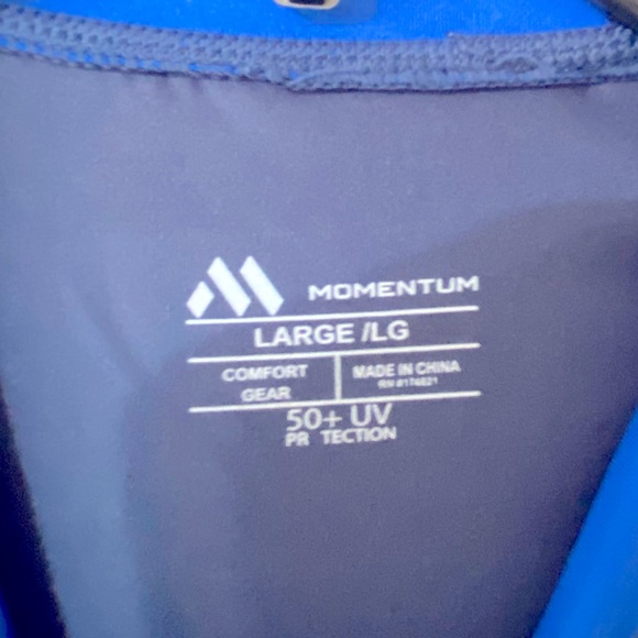 Momentum Men’s long sleeves fishing shirt UV 50 Protection Size Large like new. - Picture 2 of 5